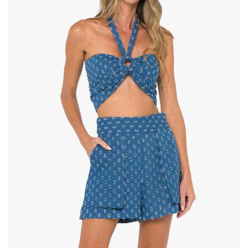 NEW JUST BEE QUEEN sonnet short in denim